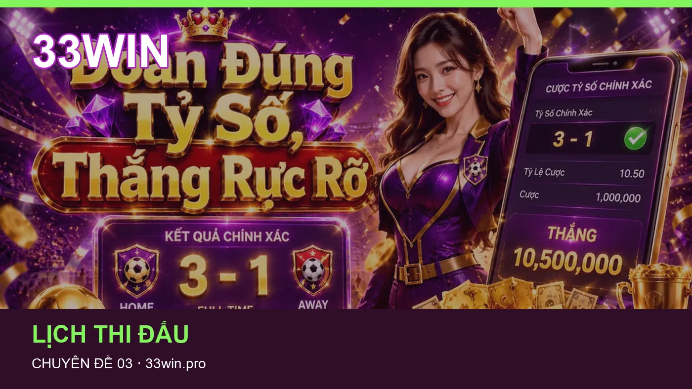 Đối chiếu nguồn và thời điểm cập nhật trong Giải đấu của 33WIN